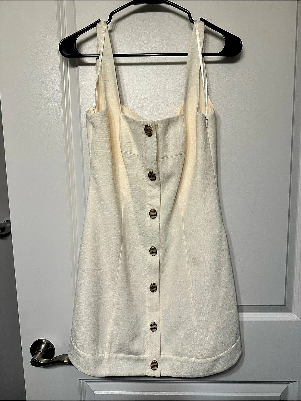 Gianni Bini Cream Button Front dress